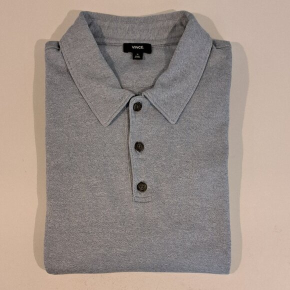 Vince Men's Medium 3-Button Short Sleeve Polo Style #M3329-9218 - Picture 7 of 13